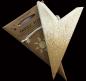 Preview: Meteor Goldcrash white - Foldable glowing star, paper poinsettia with 7 points, 60 cm